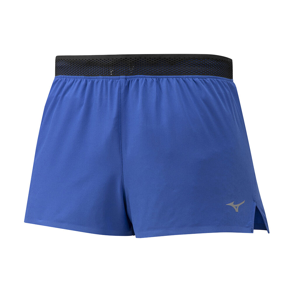 Mizuno Men's Aero Split 1.5 Running Shorts Blue (J2GB001529-ZMN)